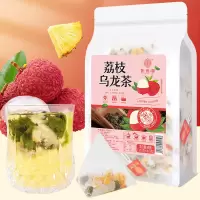 谯韵堂 荔枝乌龙茶375g/袋 三角包款荔枝干凤梨干乌龙茶 热冷泡水 10袋装