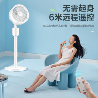 美的(Midea)FGA20VAR电风扇落地循环扇台地两用三档定时遥控涡轮扇科技风