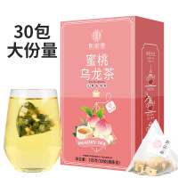 谯韵堂 蜜桃乌龙茶30包/盒 三角包茶 白桃乌龙水蜜桃茶苹果干泡茶 10盒装