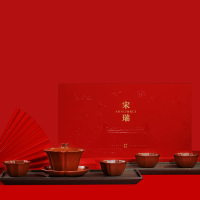 个杯堂 宋瑞清莲茶器紫砂壶原矿紫砂盖碗功夫茶套装