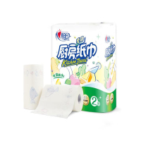 心相印(Mind Act Upon Mind) 厨房纸巾加厚擦手纸 厨房纸巾 75节卷纸*2粒/组 4组/箱 1箱价格