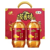 福临门中粮出品 家香味传承土榨花生油套盒1.8L*2