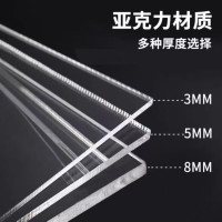 钢盾 定制亚克力温馨提示牌办公工厂小心夹手保护隐私指示牌