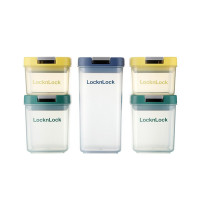 乐扣乐扣(LOCK&LOCK) HTE815S5FU 鲜享密封罐五件套