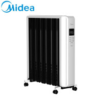 美的(Midea)NYW-SR 油汀取暖器电暖器烤火炉全屋取暖干衣智能温显语音控制12片大热量恒温