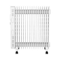 美的(Midea)NYW-MG取暖电暖器烤火炉电热油汀3000W大功率17片自动控温干衣晾衣架