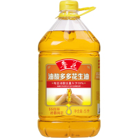 鲁花 食用油 油酸多多 5S压榨一级浓香花生油5L 油酸含量大于55%