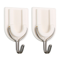 晨光(M&G) ARCN8287白色U型活动强力粘钩 免钉无痕挂钩 2只装 10套