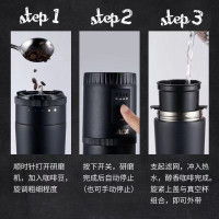 北美电器(ACA) 美式全自动咖啡机家用迷你研磨冲泡一体户外便携杯