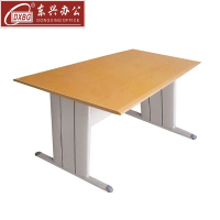 DXBG图书室阅览桌工作桌2000*1000mm橘黄色台面(不含椅)常规款