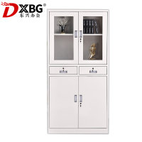 DXBG钢制文件柜资料柜档案柜财务凭证柜带锁储物柜铁皮柜书柜中二斗文件柜常规款