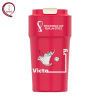 个杯堂 不锈钢保温杯咖啡速饮杯世界杯保温杯子车载保温水杯 吉祥物