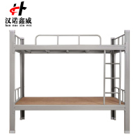 汉诺鑫威铁架床钢木床宿舍床灰色加厚型2000X1200含床板常规款