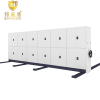 铭威盾钢制档案架密集柜档案室密集架手摇式移动档案柜文件柜资料柜一列六组每立方单价常规款
