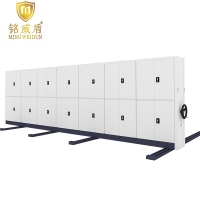 铭威盾钢制档案架密集柜档案室密集架手摇式移动档案柜文件柜资料柜一列七组每立方单价常规款