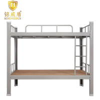 铭威盾铁架床钢木床宿舍床灰色加厚型2000X1200含床板1