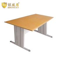 铭威盾图书室阅览桌工作桌1800*900mm橘黄色台面(不含椅)常规款
