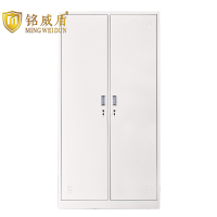 铭威盾加厚二门钢制更衣柜员工柜铁皮职工储物柜带锁存包柜鞋柜常规款