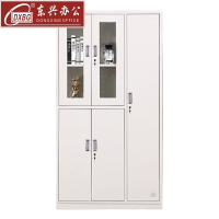 DXBG钢制五门玻璃更衣柜员工柜铁皮职工储物柜带锁文件柜鞋柜资料柜子常规款