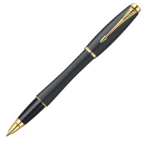 派克(PARKER ) 都巿磨砂黑杆金夹宝珠笔