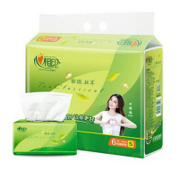 心相印 DT15130 茶语系列面巾纸家用餐巾软抽纸巾 3层 6包/提 12提/箱