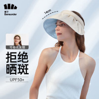 蕉下(bananaunder) 防晒帽女遮阳帽空顶太阳帽子防紫外线浅米色 jh