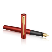 派克(PARKER) 钢笔 签字墨水笔 威雅XL满堂红金夹墨水笔黑色