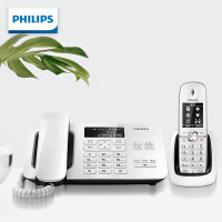 飞利浦(Philips) 电话机无线座机 子母机办公家用黑名单来电报号一键拨号白色 DCTG492 jh