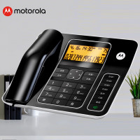摩托罗拉(MOTOROLA) 电话机座机固定电话 办公家用5米远距离免提大屏幕大按键钢琴烤漆 CT340 jh