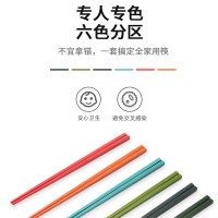 康巴赫(KBH) 合金筷子 家用高档耐高温一人一筷家庭个人专用不易发霉 KH-JKYL01 jh