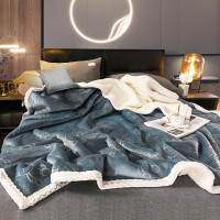 金丝莉(kintheri) 朵棉绒双层毯 搭搭毯客厅办公室沙发毯子保暖午睡毯180*200cm JT-1213 jh