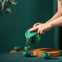 康宁茶饮系列杯壶五件组 茶饮系列杯壶五件组-绿