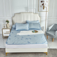 金丝莉(kintheri) 金银花冰丝席 亲肤凉席180*198cm枕席44*68cmX2 JX-1230 jh