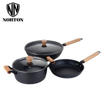 诺顿(NORTON) 锅具套装 蒂芙尼轻奢炒锅汤锅煎锅 4HDFN003 jh