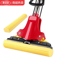 美丽雅(maryya) 美丽雅(maryya) 海绵拖把吸水懒人免手洗合家欢家用拖地神器对折胶棉 共2个拖头HC050