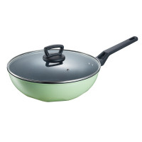 博堡(BOBER) 臻耀精铁家用炒菜不粘不糊锅少油烟快速导热燃气灶煤气灶通用两件套 BDY-TZ673A