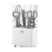 博堡(BOBER) BDY-CB618B 厨宝工具六件套厨房 削皮刀多功能剪刀打蛋器水果刀开瓶器多功能六件套组