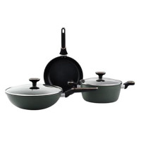 德世朗(DESLON) 朗逸精铁不粘锅套装三件套 DFS-TZ151B