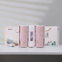 洁丽雅(grace) 经典全棉优品-3 2条面巾1条方巾套盒装 颜色随机 jh