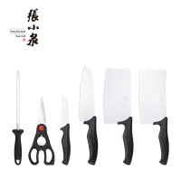 张小泉 W91220100 简秀系列套装刀具七件套斩切刀切片刀小厨刀水果刀厨房剪刀磨刀棒