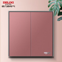 德力西电气(DELIXI ELECTRIC) HN86K2/R CD886系列一位双控开关(红+耀金)