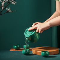 康宁VISIONS 茶饮系列杯壶五件组 茶饮系列杯壶五件组-绿