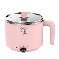 利仁(Liven) 电煮锅1L小电锅 多功能炒煮电热锅迷你电热杯学生宿舍锅煮面电火锅LPHG-3 粉色