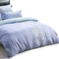 水星家纺 全涤磨毛抗菌四件套林间溢彩 123047
