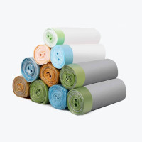 宜洁 Y-9061 垃圾袋家用手提式加厚抽绳塑料袋大号 50cmx55cm 18只/卷 3卷/包
