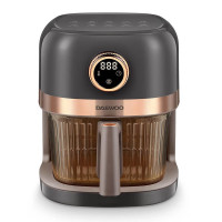 大宇(DAEWOO) DYKZ-4008空气炸锅 幻影灰家用电炸锅多功能可视窗口4L容量