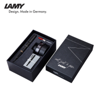 凌美(LAMY) 墨水笔签字笔 钢笔F尖+墨水套盒 磨砂黑色17-0.5mm jh