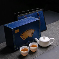 拓牌 3头素烧羊脂玉瓷 一壶两杯 细腻质感圆润杯口 TP049 jh