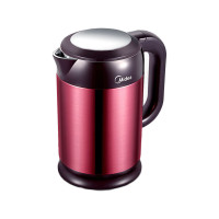 美的(Midea) HJ1708a电水壶 热水壶电热水壶双层防烫不锈钢1.7L容量烧水壶 jh