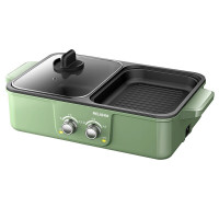 美菱(MELNG) MT-LZ1512 1.2L多功能涮烤一体锅 分区加热双烤盘